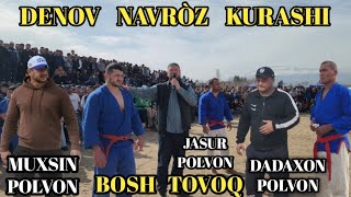 DENOV NAVRÒZ KURASH MUXSIN DADAXON JASUR ZIYO POLVONLAR 1732024 [upl. by Neel]