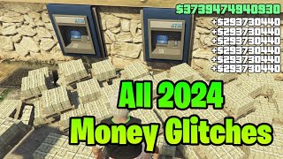 ALL GTA 5 ONLINE MONEY GLITCHES FOR 2024 WORKING [upl. by Janifer]