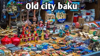 Baku Down Town Toure  Baku Old City Walking Tour [upl. by Eedrahs]