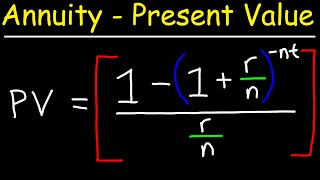 How To Calculate The Present Value of an Annuity [upl. by Dominus]