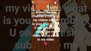 what is your Roblox id subscribemychannel [upl. by Jamila]