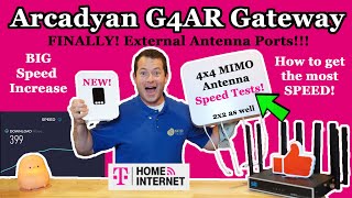 ✅ External Antenna Test  Waveform 4x4 MIMO  TMobile 5G Home Internet Arcadyan TMOG4AR [upl. by Tierney]