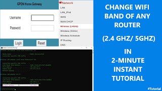 Change Wifi Band of any router 24Ghz5Ghz  2minute instant Tutorial [upl. by Alyhs]