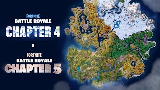 Fortnite CHAPTER 5 x CHAPTER 4 MAPS MERGED Map concept [upl. by Unni]