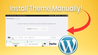 How to Install WordPress Theme Manually amp Import Demo Data [upl. by Vez]