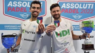 Cassetta\Cremona vs Di Giovanni\Tamame 62 64  Finale Campionati Italiani Assoluti Padel 2022 [upl. by Pokorny]