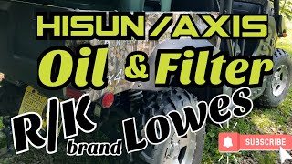 The Best After Market Oil Filter for HisunAxis UTVs [upl. by Mcintosh]