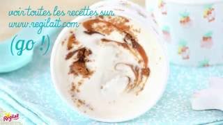 Glace aux spéculoos caramel au beurre salé amp lait concentré sucré  Sans sorbetière [upl. by Akira]