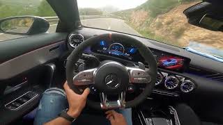 Mercedes A45s AMG AKRAPOVIC Downpipe POV Drive [upl. by Ramburt849]