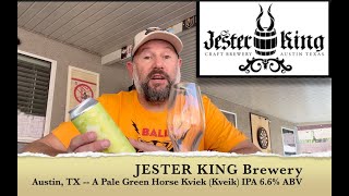 Beer Review Jester King A Pale Green Horse Kviek Kveik IPA  PopDarts  Bloopers [upl. by Durgy]