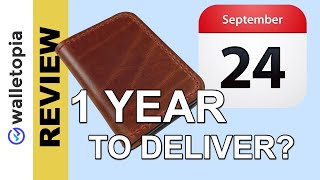 1 YEAR to deliver  Mascon Leather Rooney bifold wallet REVIEW [upl. by Annait]