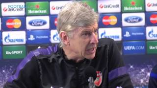 Wenger gets angry with reporters [upl. by Kubetz]