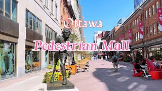 Walk Tour in Spark Street Downtown Ottawa  Ottawa outdoor pedestrian mall Ontario Canada [upl. by Shannen]