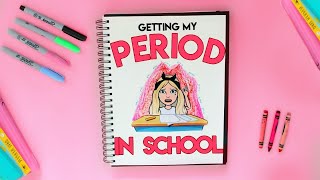 DRAW MY LIFE That time I Got My Period in School  Period hacks amp tips from ur big sis [upl. by Yablon]