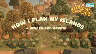 How I plan my ACNH islands and am actually having FUN again  my new island progess [upl. by Danya]