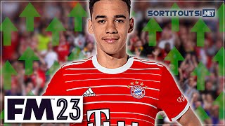 JAMAL MUSIALA is a FC Bayern LEGEND  FM23 Wonderkid 15Year Simulation [upl. by Ahsiekel]