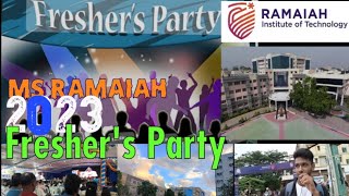 MS Ramaiah Freshers Party 2023  Freshers party  Bangalore Days2 msrit first day😃 [upl. by Piers]