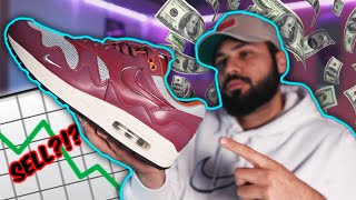 WILL THESE GO UP Nike Air Max 1 Patta Waves Rush Maroon HOLD OR SELL [upl. by Notfilc]