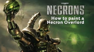 Warhammer40000 How to paint a Necron Overlord [upl. by Yreffoeg]