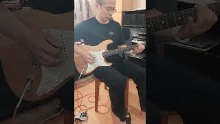 short 2  Sunday morning C Ionian jam practice on Fender strat with suhr DSH and Zoom ms50g plus [upl. by Willard]