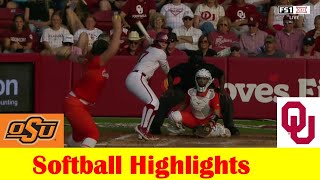 4 Oklahoma State vs 2 Oklahoma Softball Game 1 Highlights May 3 2024 [upl. by Diandra]