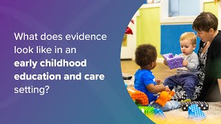 Evidence in an Early Childhood Education and Care  Australian Education Research Organisation [upl. by Garfinkel]