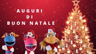 AUGURI DI BUON NATALE CON TESTO  CANZONE DI NATALE PER BAMBINI [upl. by Ydneh]