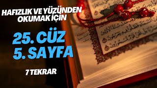 Kuranı Kerim  25 Cüz 5 Sayfa  16 Dönüş  Şura Suresi  Hafızlık ve Yüzünden Okumak İçin [upl. by Noella]