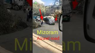 Mizoram Aizawl road viral video🤪 [upl. by Drais966]