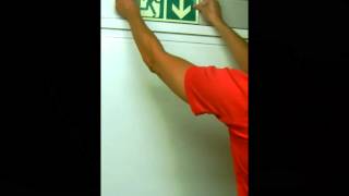 Photoluminescent adhesives for emergency exits [upl. by God741]