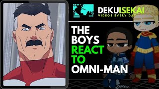 The Boys React to Omni Man Vs Homelander  Gacha Club  Gacha Reaction [upl. by Dlanar]