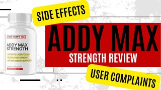 Addy Max Strength Review Any Side Effects [upl. by Yeniar]