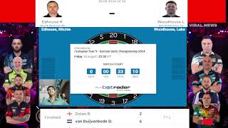 European Tour 9 Live Stream  2024 NEObet German Darts Championship  European Tour Darts Live [upl. by Atnauqahs]