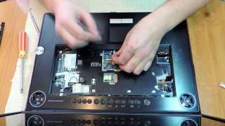 Как разобрать и почистить ноутбук Toshiba Qosmiо G30 disassemble Toshiba Qosmio G30 [upl. by Araeit]