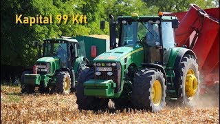 Kapitál 99 Kft  2019 Corn Harvest  6x John Deere part 5 [upl. by Ahsenot]