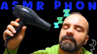 325 HAIR DRYER asciugacapelli 💜💤 ASMR phon rilassante 💙✨ Relaxing movement fall esleep 💚✨ HD SOUND [upl. by Concordia]