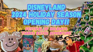 2024 Holiday Season Disneyland  Tianas Bayou Adventure  Festival Of Holidays California Adventure [upl. by Barbara889]