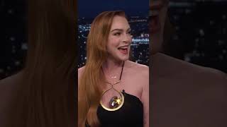 Lindsay Lohan on Getting Quizzed by Jamie Lee Curtis to Prove Her Identity [upl. by Keefer]