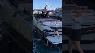 Conor McGregor Lamborghini Yacht Docking 🛥 [upl. by Bartholomeo]