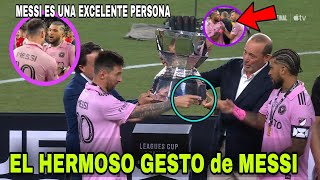 El Hermoso Gesto de MESSI con DeAndre Yedlin le dio la cinta de capitan Inter Miami vs nashville [upl. by Namlaz316]