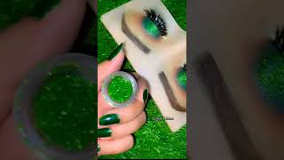 Lets create Green eye makeup for tutorial visit my channel play list 💚🫰 [upl. by Faxan]