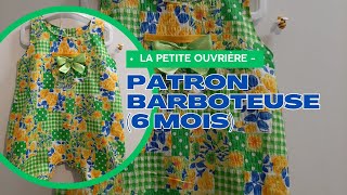 PATRON Comment coudre une barboteuse 6mois [upl. by Atrice]