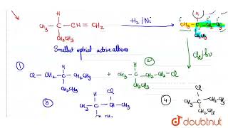 Smallest optically activealkeneHow many monochloro products including stereoisome are formed [upl. by Anana571]