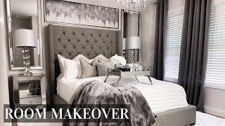 EXTREME Bedroom Makeover  LUXE ON A BUDGET Room Transformation [upl. by Andee]