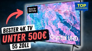 Bester 55 Zoll 4K Fernseher unter 500 Euro  Samsung Crystal UHD CU7179 [upl. by Evangelin734]