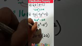 How to Solve Using Distributive Propertyshortsvideo [upl. by Neila]