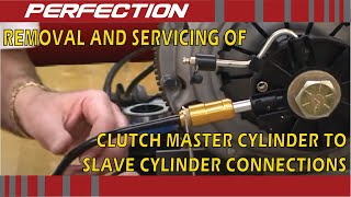 Removal and Servicing of Clutch Master Cylinder to Slave Cylinder Connections [upl. by Ranit]