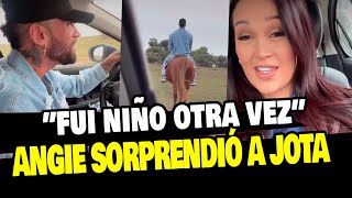 ANGIE ARIZAGA SORPRENDE A JOTA POR SU CUMPLEAÑOS ¡FUE UN NIÑO OTRA VEZ [upl. by Philander77]