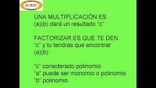 ¿Que son los productos notables y que es la factorizacion En secundaria preparatoria y universidad [upl. by Eninej]