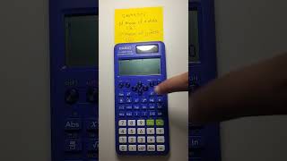 Statistics linear regression calculate mean of x data and mean of y data on scientific calculator [upl. by Iraam]